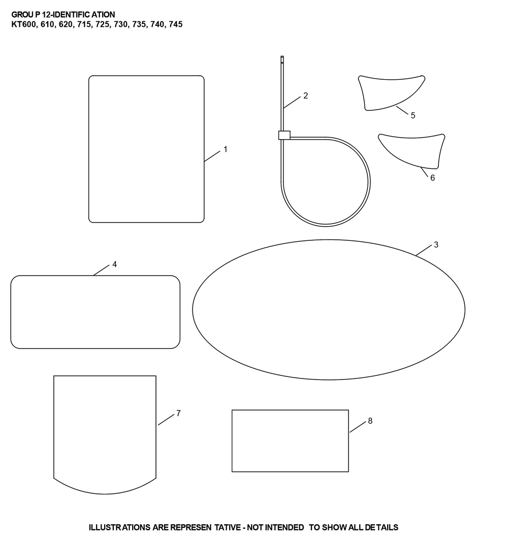 Kt735-3102 Identification Diagram and Parts List for KT735-3102  Cub Cadet Lawn Tractor